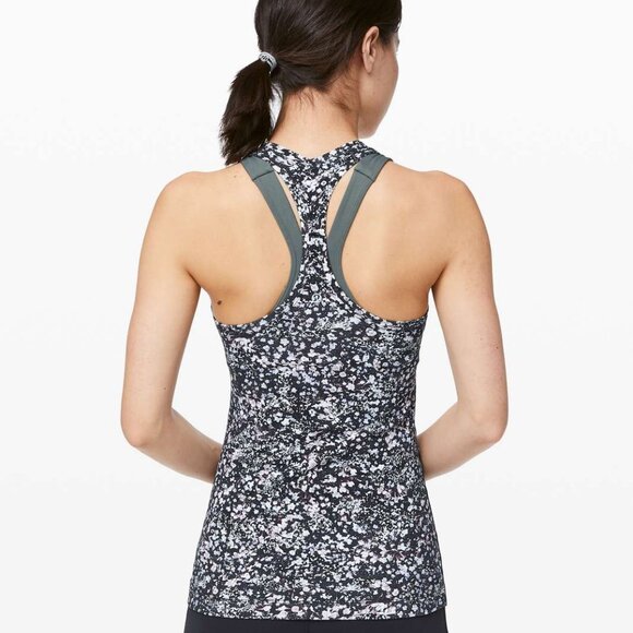 Lululemon Cool Racerback || Light Luon In Floral Spritz Multi - Picture 3 of 7